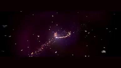 美丽的粒子星光圣诞节祝福AE模板视频的预览图